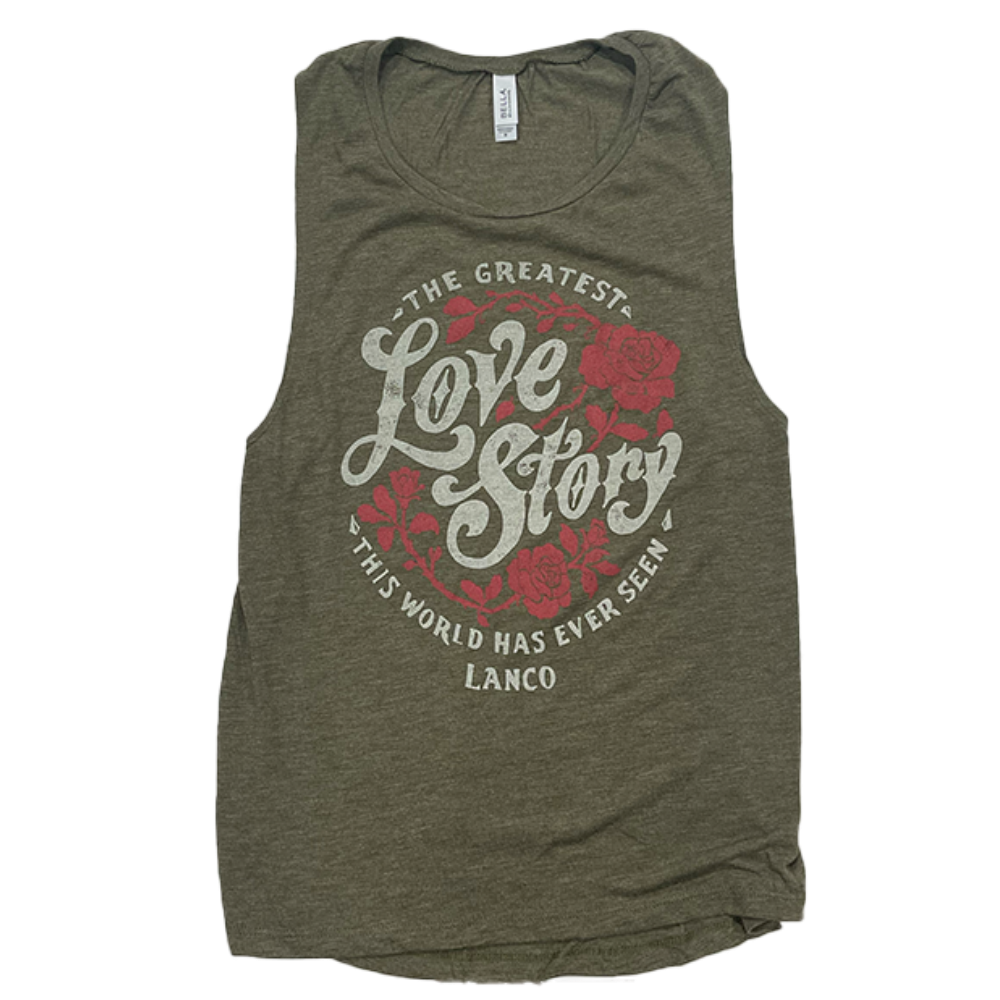 Greatest Love Story Olive Tank