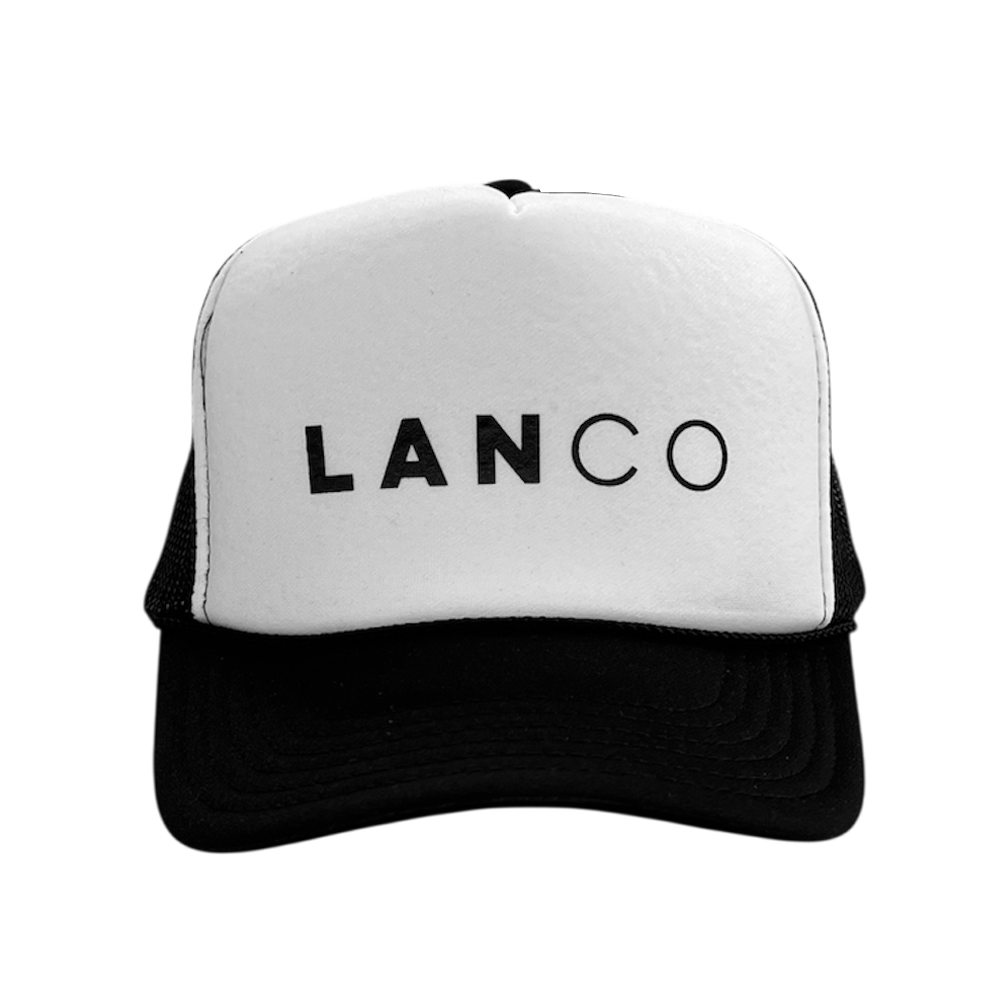 Black and White Logo Trucker Hat