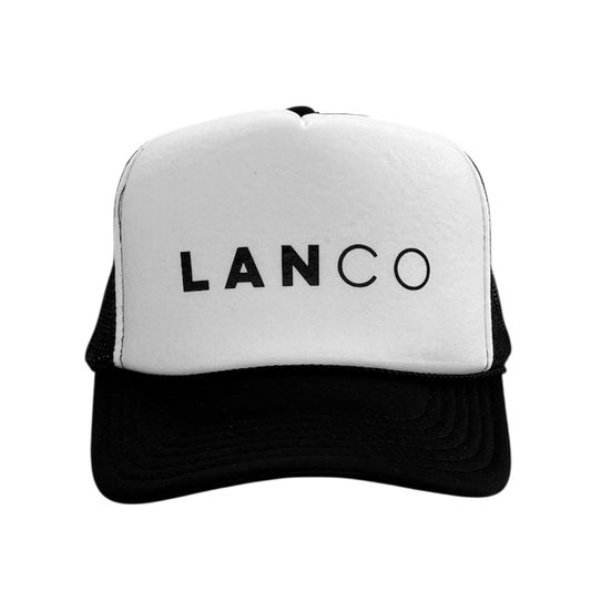 Black and White Logo Trucker Hat